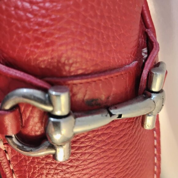 LEATHER SLIP ON SHOE LOAFERS -12- FERRAGAMO RED-FERRAGAMO SALVATORE MS 46472 EE - Picture 8 of 10